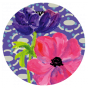 Badge anemone fond violet