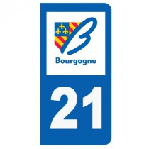 Stickers plaque 21 Bourgogne