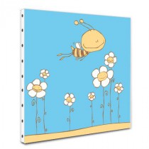 Toile carrée abeille