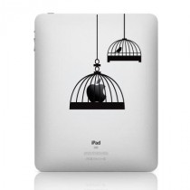 Stickers iPad cage oiseaux