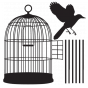 Stickers cage à oiseau
