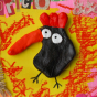 Badge Black rooster