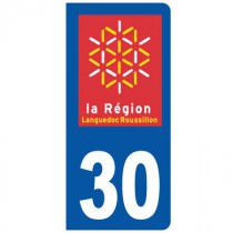 Stickers plaque 30 Languedoc Roussillon
