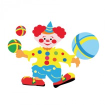 Stickers clown jongleur