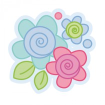 Stickers fleur spirale