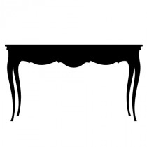 Stickers commode baroque