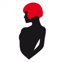 Stickers femme cheveux rouge