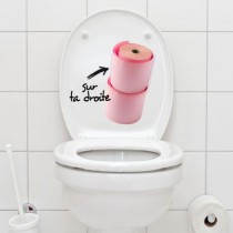 Stickers WC papier toilette