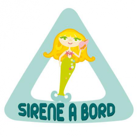 Stickers Sirène à bord
