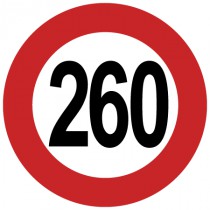 Stickers 260 km/h