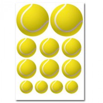 Stickers Gommettes Balle de tennis