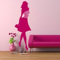 Stickers personnage silhouette fashion