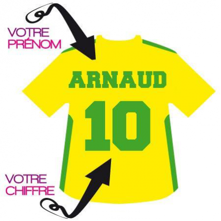 Stickers maillot Brésil à personnaliser