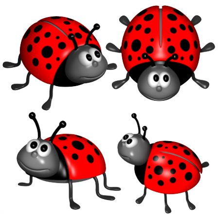 Stickers Coccinelles 1
