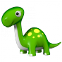 Stickers Dinosaure 1 vert