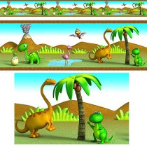 Frise enfant Dinosaures 1
