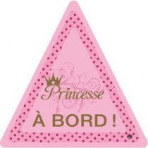 Stickers Auto Princesse a bord