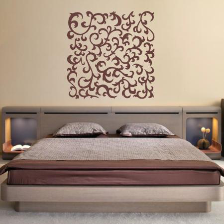 Sticker tête de lit arabesque personnalisé
