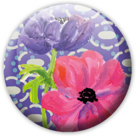 Badge anemone fond violet