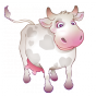 Stickers déco champêtre - vache