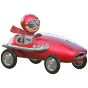 Stickers voiture de course rouge