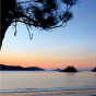 Magnet zen coucher de soleil sur les îlots