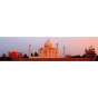 Lé horizontal le Taj Mahal au coucher du soleil