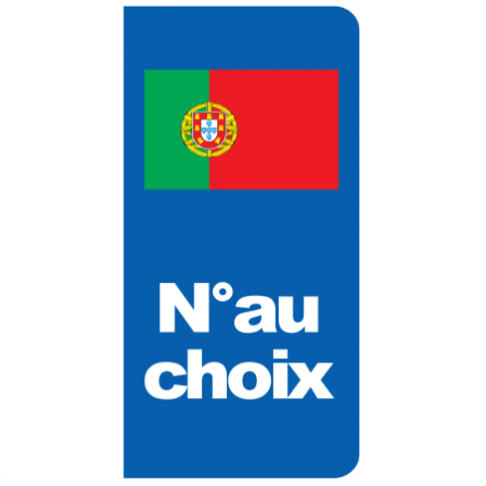 Stickers plaque Portugal à personnaliser