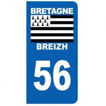 Stickers plaque 56 Bretagne