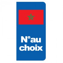 Stickers plaque Maroc à personnaliser