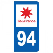 Stickers plaque 94 Val-de-Marne