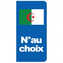 Stickers plaque Algérie à personnaliser
