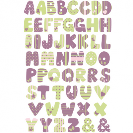 Stickers gommettes - Alphabet Tonic