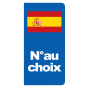 Stickers plaque Espagne à personnaliser