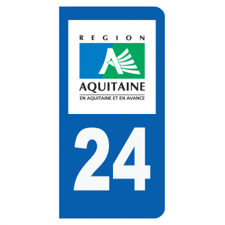 Stickers plaque 24 Aquitaine
