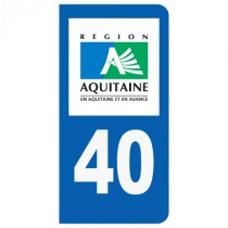 Stickers plaque 40 Aquitaine