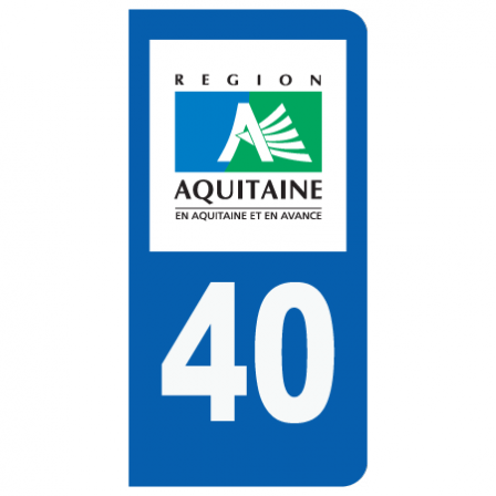 Stickers plaque 40 Aquitaine