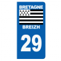 Stickers plaque 29 Bretagne