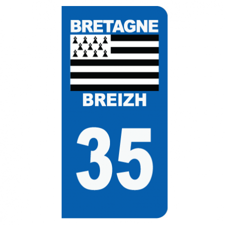 Stickers plaque 35 Bretagne