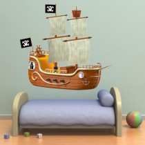 Stickers bateau pirates