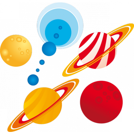 Stickers Planètes Espace