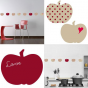 Stickers Home Déco -  Apple Sweet - Rouge cerise - Love