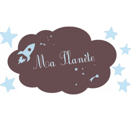 Stickers Sweet Graphique - Nuage Ma Planete 