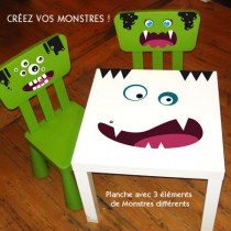 Stickers Créez vos Monstres Table