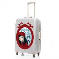 Stickers valise - Luna Paris - Cadre rouge