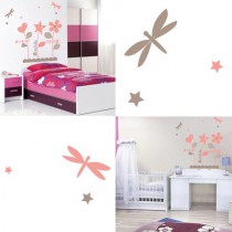 Stickers Sweet Graphique - Jardin Floral Dream - Praline Rosée