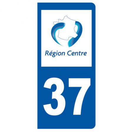 Stickers plaque 37 Régions centre