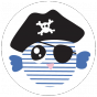 Badge super chouette pirate