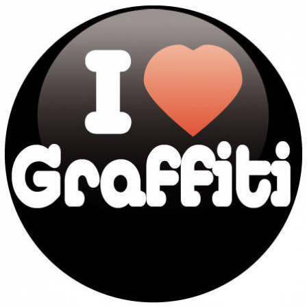 Badge I love Grafitti 