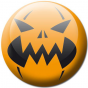 Badge Halloween citrouille